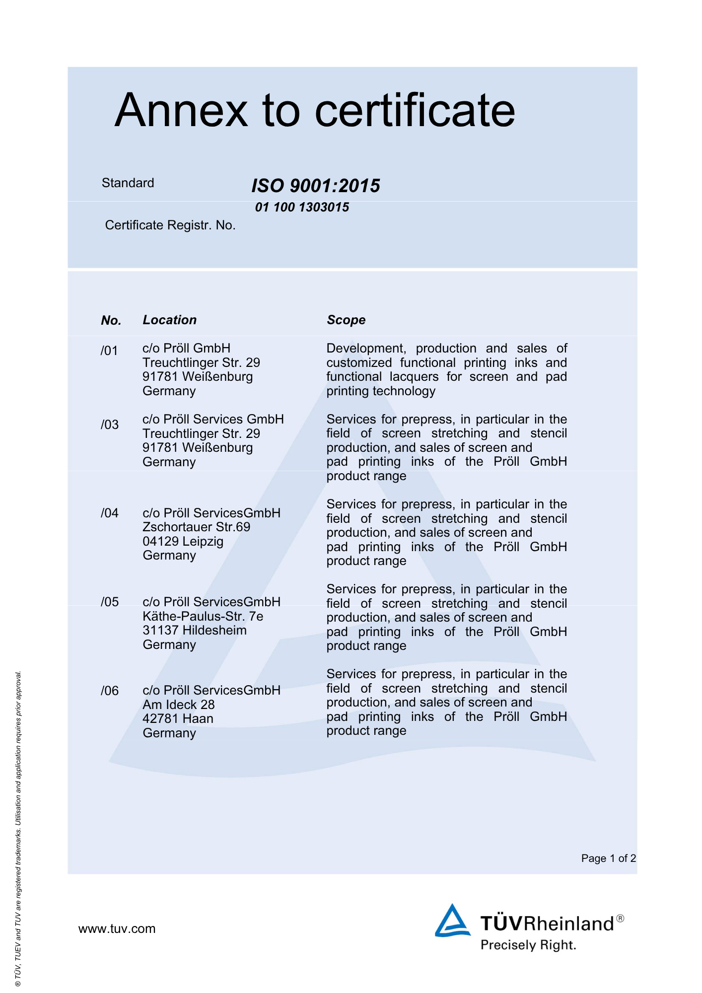 Certification